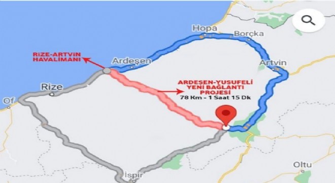 Rize - Erzurum yolu projesinde geri sayım